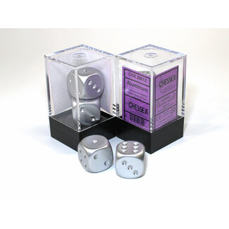 Chessex Aluminum-Plated - 2 Metallic 16mm D6 Dice