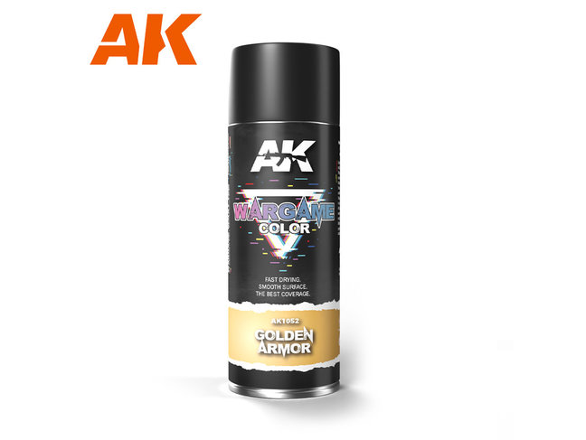 AK Interactive Spray: Golden Armor