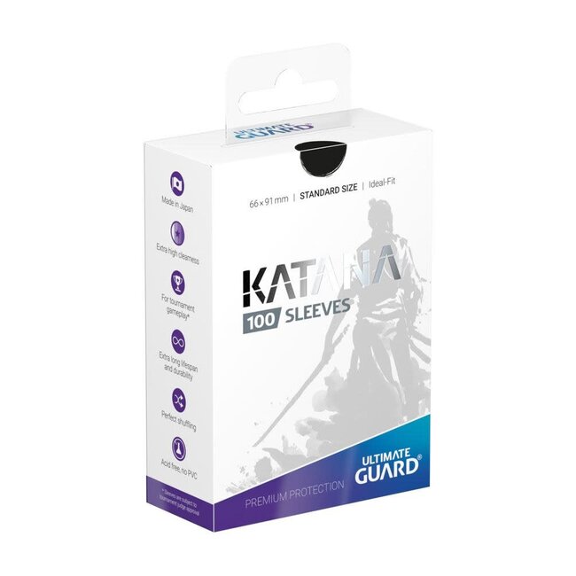 Ultimate Guard Ultimate Guard: Katana Black (100 Standard Size Sleeves)