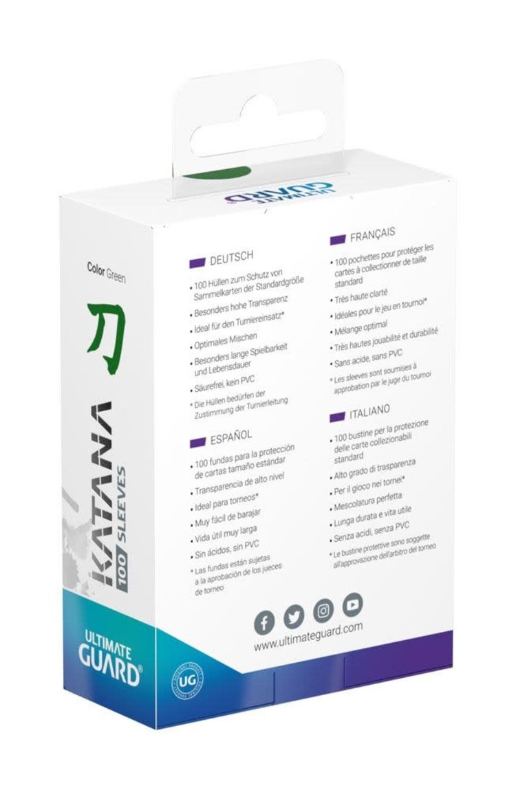 Ultimate Guard Ultimate Guard: Katana Green (100 Standard Size Sleeves)