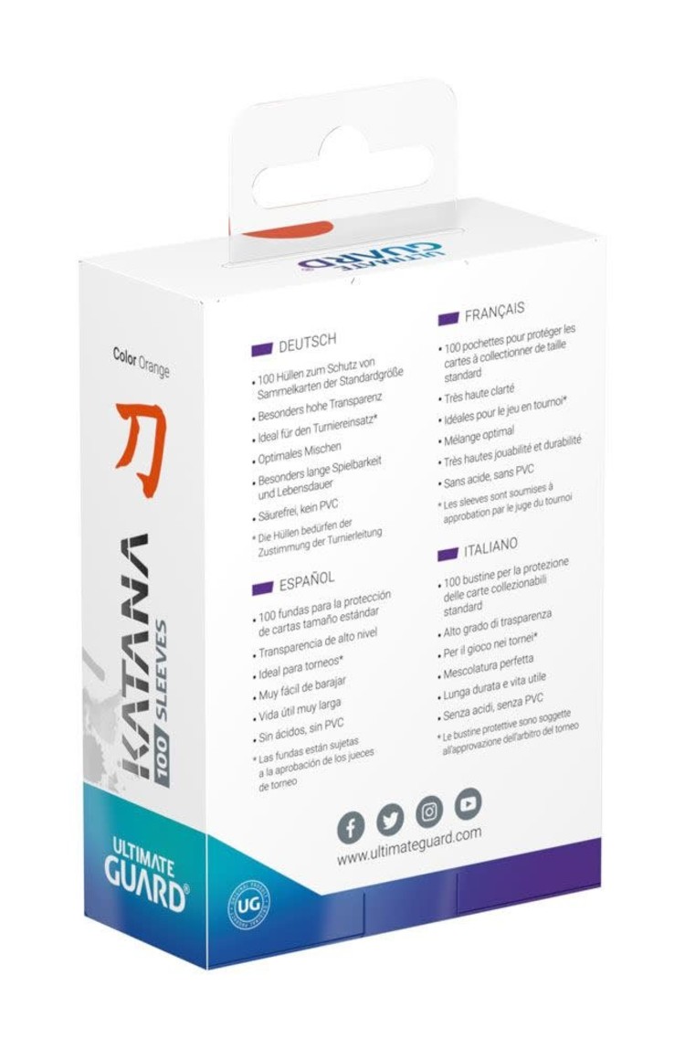 Ultimate Guard Ultimate Guard: Katana Orange (100 Standard Size Sleeves)
