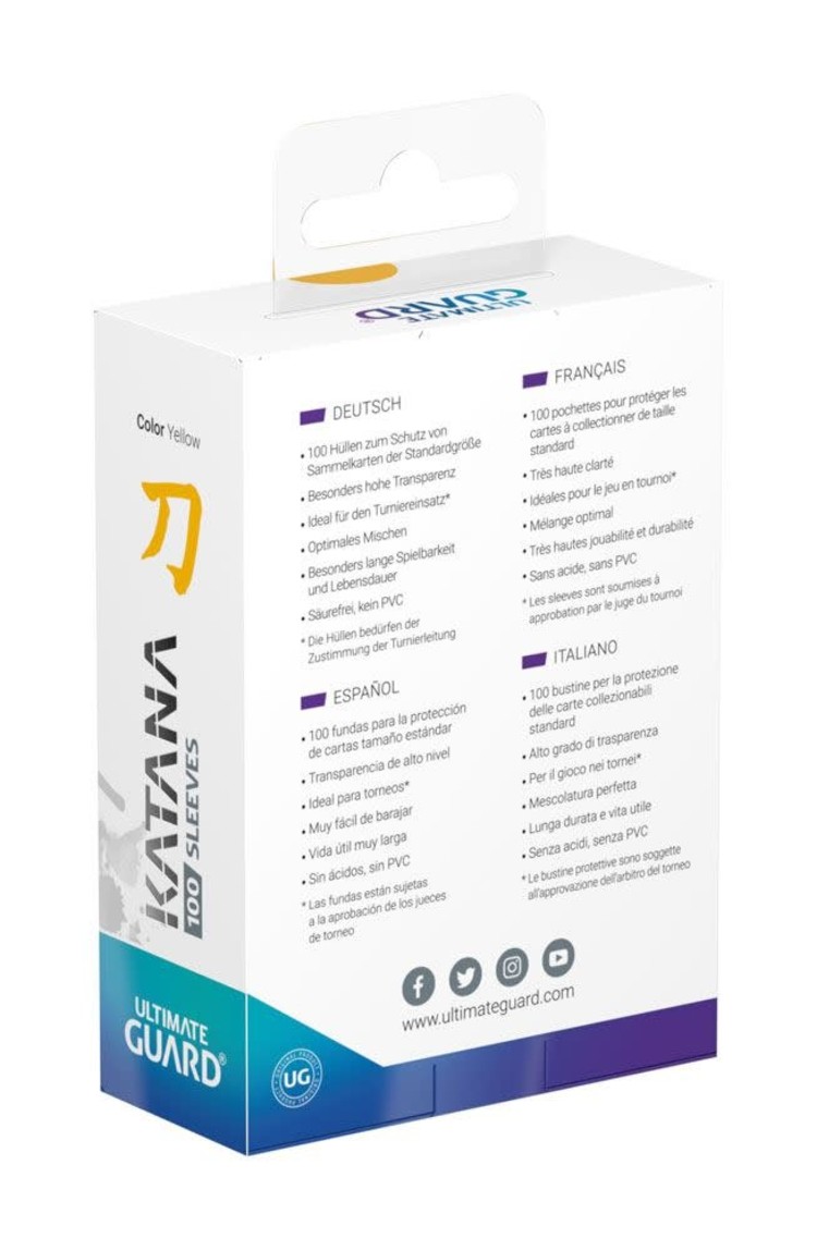 Ultimate Guard Ultimate Guard: Katana Yellow (100 Standard Size Sleeves)