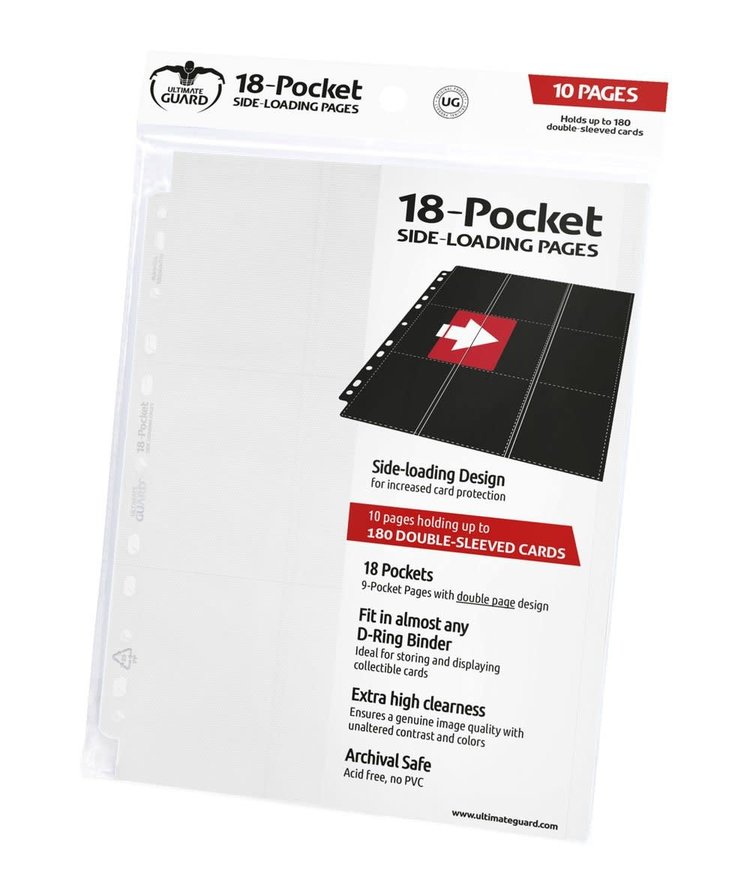 Ultimate Guard Ultimate Guard: 18-Pocket Side Loading Pages (10) White