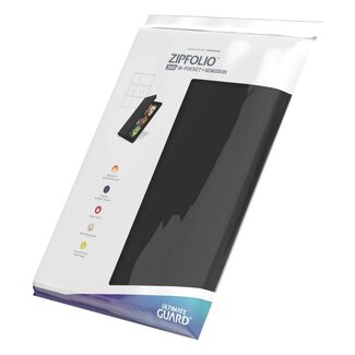Ultimate Guard Zipfolio 360 - 18 Pocket XenoSkin Black