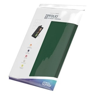 Ultimate Guard Zipfolio 360 - 18 Pocket XenoSkin Green