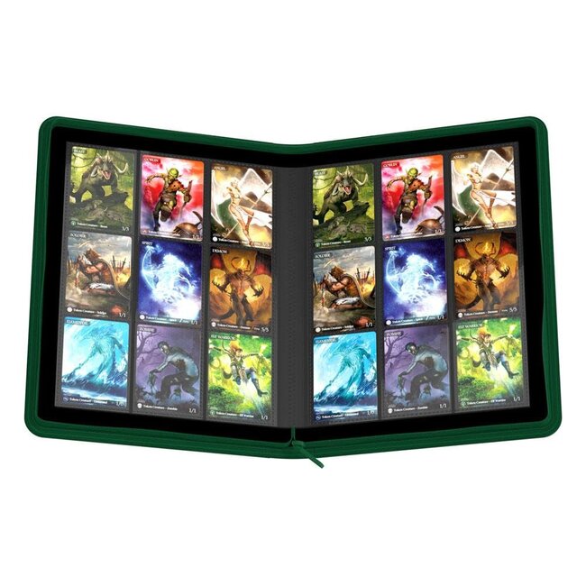 Ultimate Guard Ultimate Guard: Zipfolio 360 - 18 Pocket XenoSkin Green