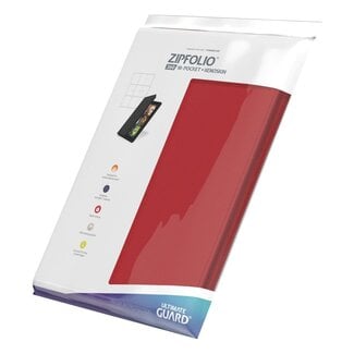 Ultimate Guard Zipfolio 360 - 18 Pocket XenoSkin Red