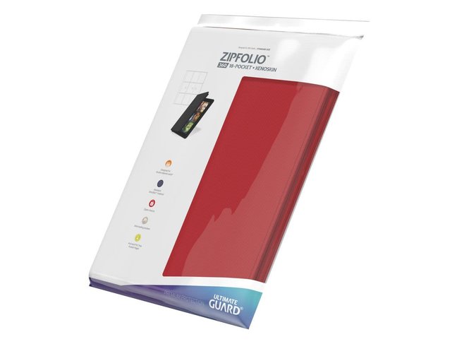Ultimate Guard Zipfolio 360 - 18 Pocket XenoSkin Red
