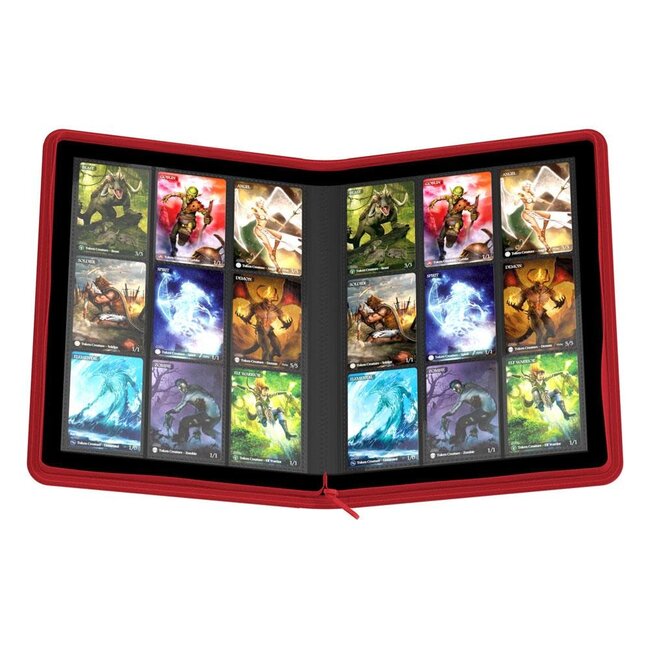 Ultimate Guard Ultimate Guard: Zipfolio 360 - 18 Pocket XenoSkin Red