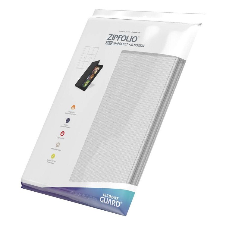Ultimate Guard Ultimate Guard: Zipfolio 360 - 18 Pocket XenoSkin White