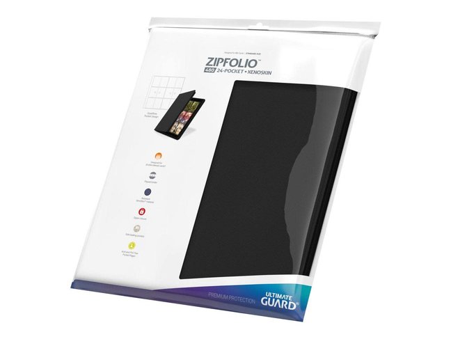 Ultimate Guard Zipfolio 480 - 24-Pocket XenoSkin Black