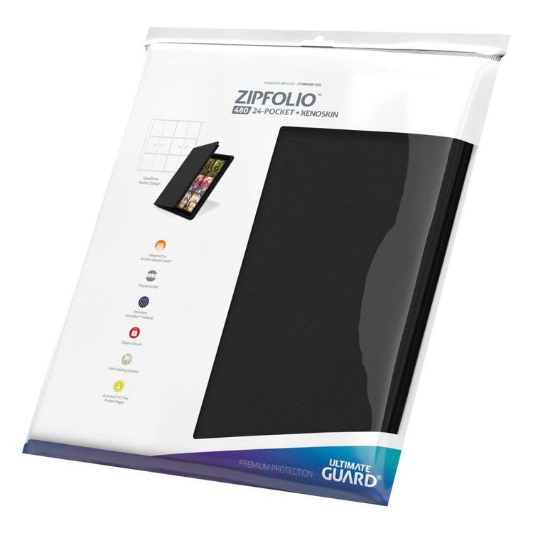 Ultimate Guard Ultimate Guard: Zipfolio 480 - 24-Pocket XenoSkin Black