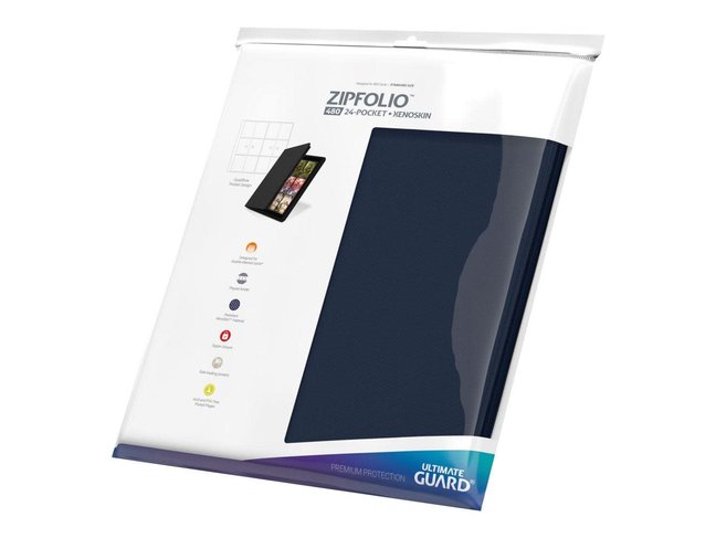 Ultimate Guard Zipfolio 480 - 24-Pocket XenoSkin Blue