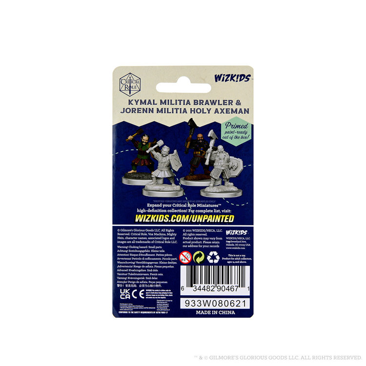 Wizkids Wizkids - Critical Role: Kymal Militia Brawler & Jorenn Militia Holy Axeman