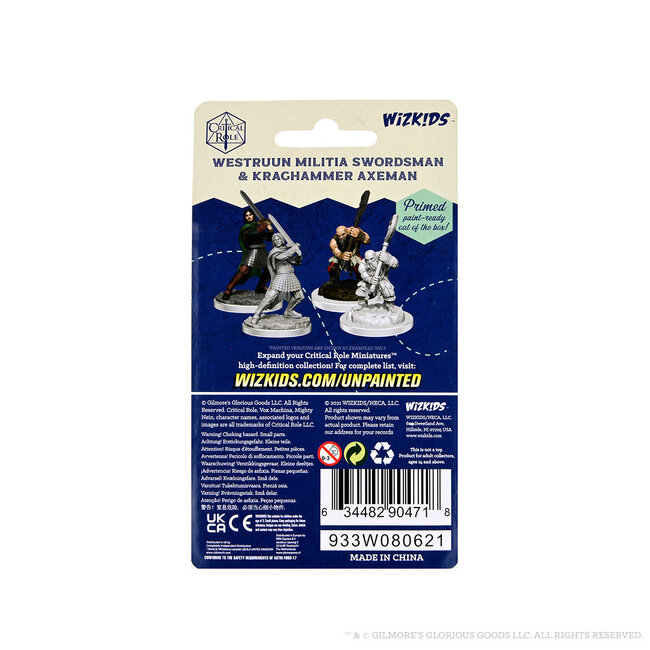 Wizkids Wizkids - Critical Role: Westruun Militia Swordsman & Kraghammer Axeman