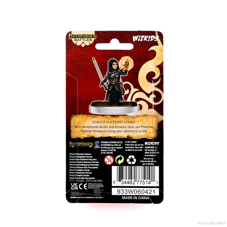 Wizkids Wizkids - Pathfinder Battles: Female Halfling Cleric