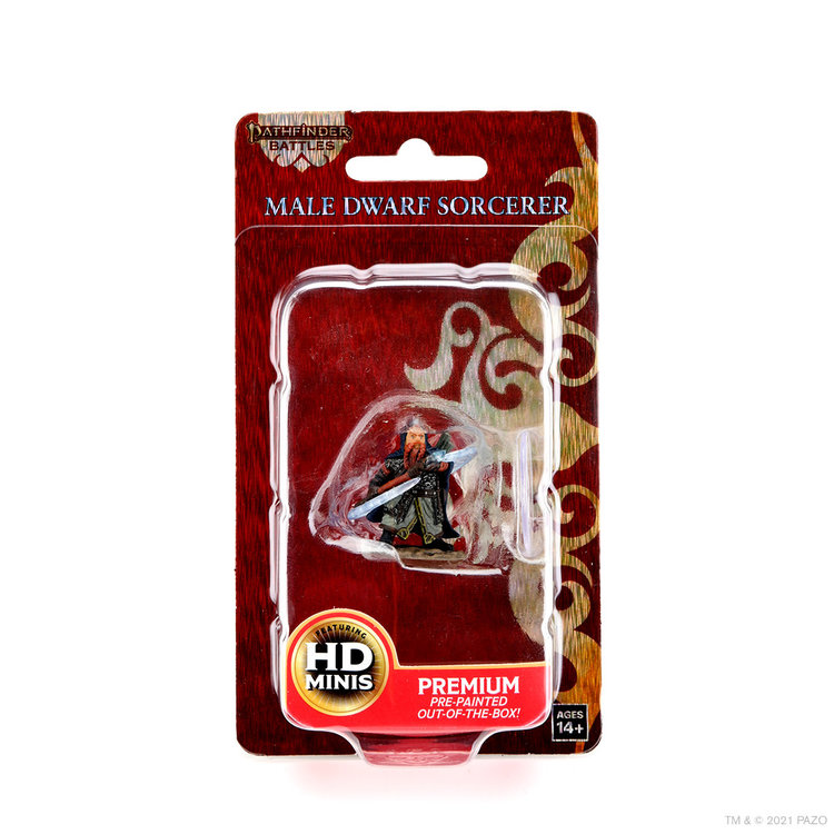 Wizkids Wizkids - Pathfinder Battles: Male Dwarf Sorcerer