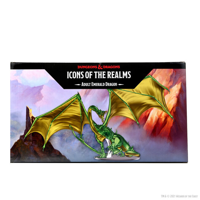 Wizkids Wizkids - Icons of the Realms: Adult Emerald Dragon