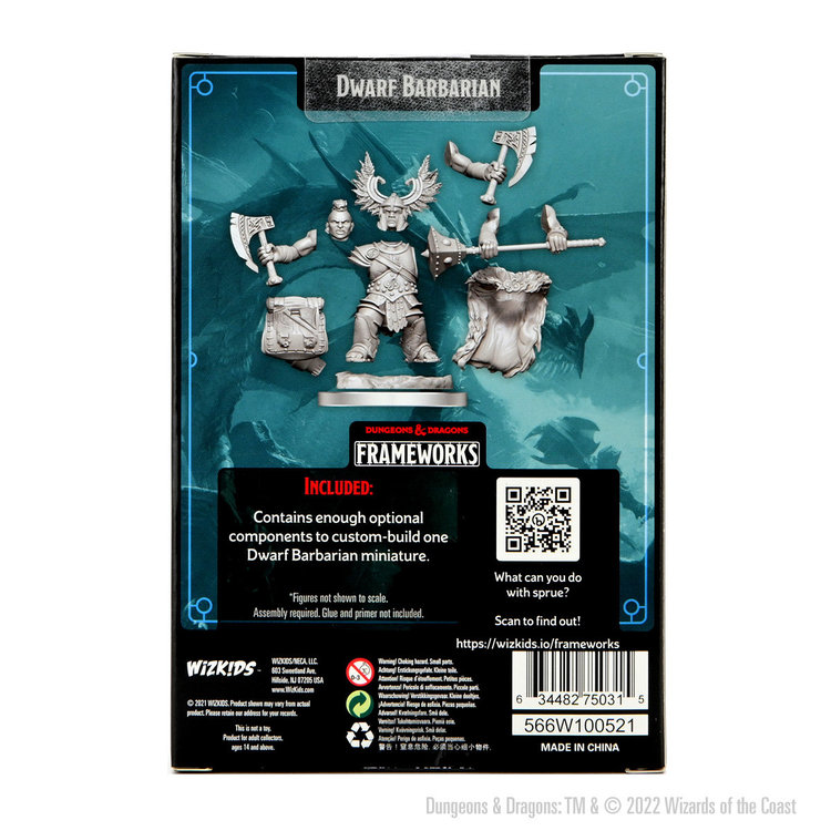 Wizkids Wizkids - Frameworks: Dwarf Barbarian Female
