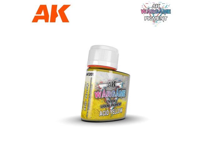 AK Interactive Enamel Liquid Pigment: Acid Yellow