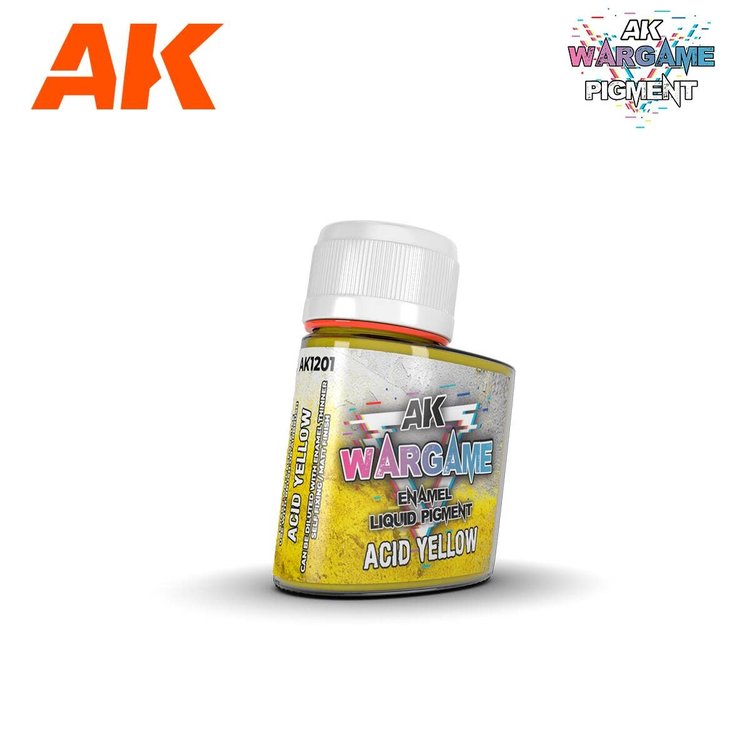 AK Interactive AK Interactive - Wargame - Enamel Liquid Pigment: Acid Yellow