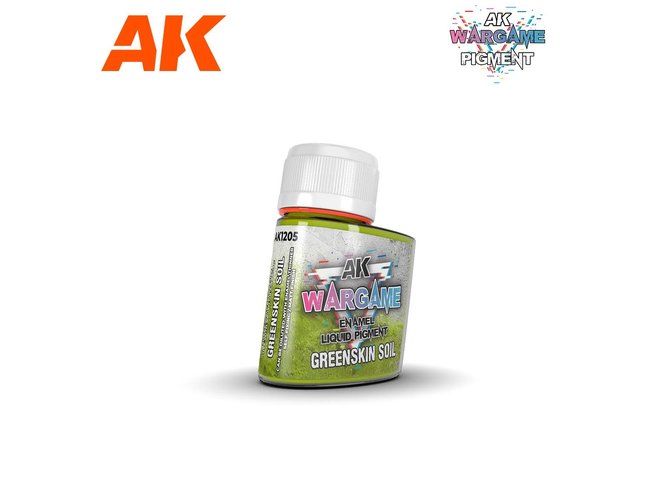 AK Interactive Enamel Liquid Pigment: Greenskin Soil