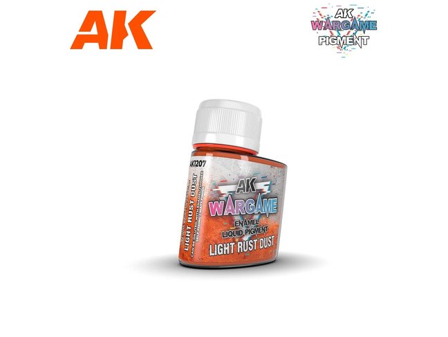 AK Interactive Enamel Liquid Pigment: Light Rust Dust