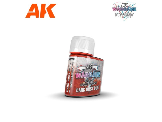 AK Interactive Enamel Liquid Pigment: Dark Rust Dust