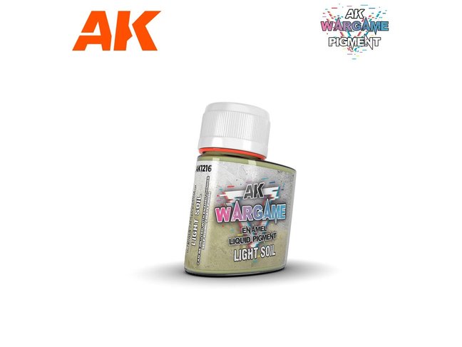 AK Interactive Enamel Liquid Pigment: Light Soil