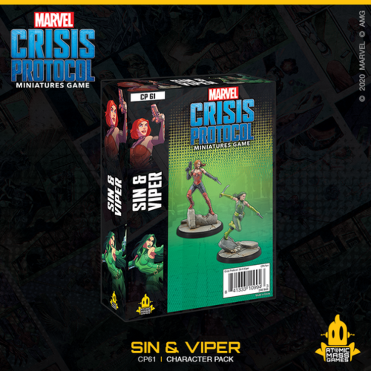 Atomic Mass Games Atomic Mass Games - Marvel Crisis Protocol: Sin & Viper