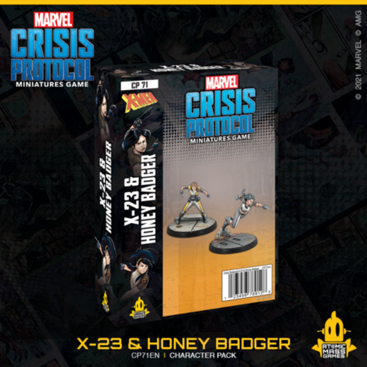 Atomic Mass Games Atomic Mass Games - Marvel Crisis Protocol: X-23 & Honey Badger