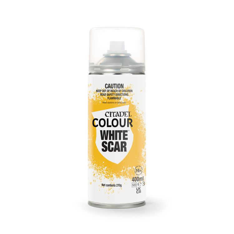 Games Workshop Warhammer GAMES WORKSHOP - CITADEL - SPRAY: WHITE SCAR