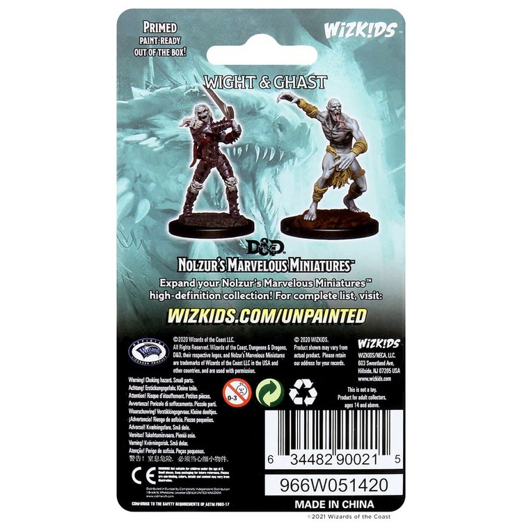 Wizkids Wizkids - Nolzur's Marvelous Miniatures: Wight & Ghast