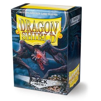 Dragon Shield Black Matte Sleeves (100 Standard Size Sleeves)