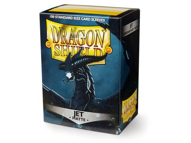 Dragon Shield Jet Matte Sleeves (100 Standard Size Sleeves)