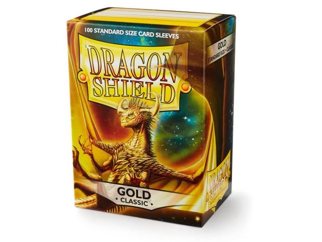 Dragon Shield Gold Classic Sleeves (100 Standard Size Sleeves)