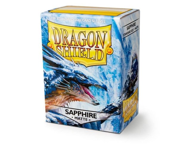 Dragon Shield Sapphire Matte Sleeves (100 Standard Size Sleeves)