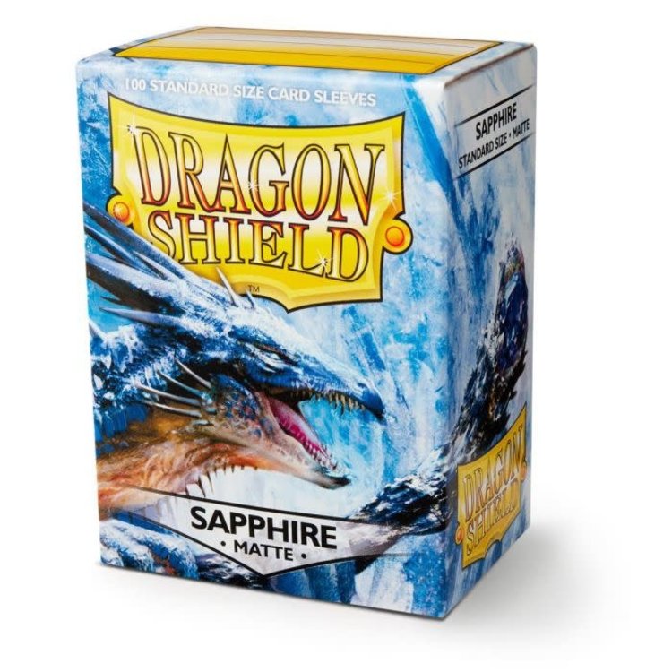 Dragon Shield Dragon Shield: Sapphire Matte Sleeves (100 Standard Size Sleeves)