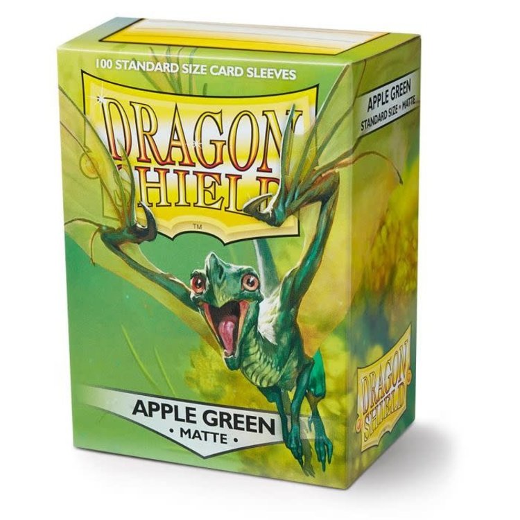 Dragon Shield Dragon Shield: Apple Green Matte Sleeves (100 Standard Size Sleeves)