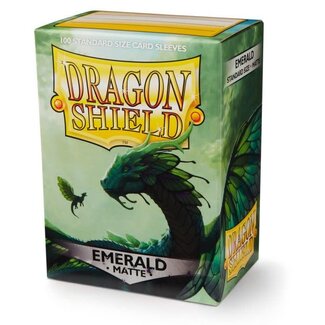 Dragon Shield Emerald Matte Sleeves (100 Standard Size Sleeves)