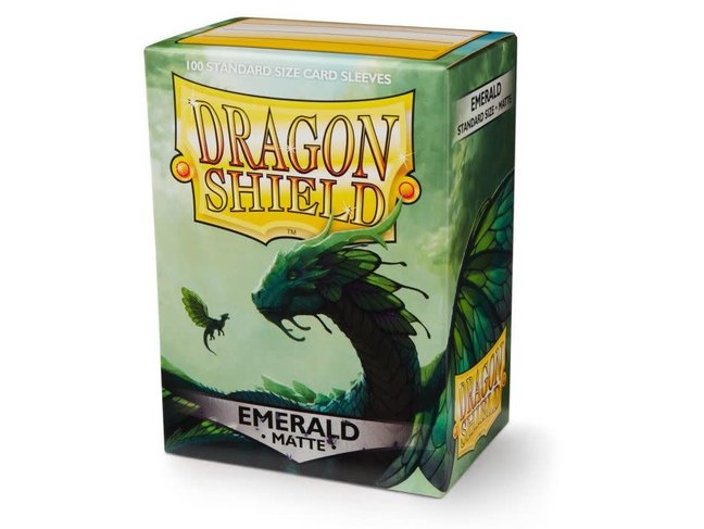 Dragon Shield Emerald Matte Sleeves (100 Standard Size Sleeves)