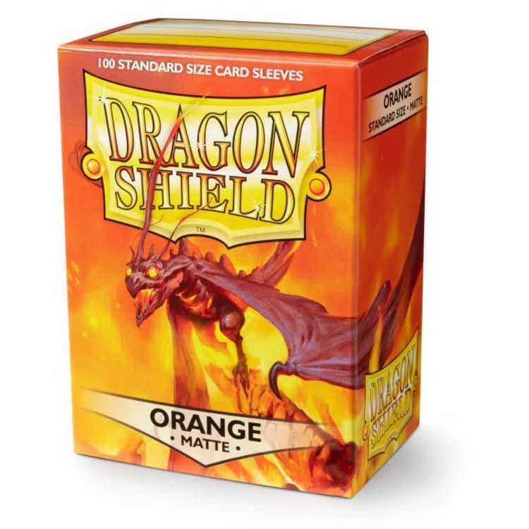 Dragon Shield Dragon Shield: Orange Matte Sleeves (100 Standard Size Sleeves)