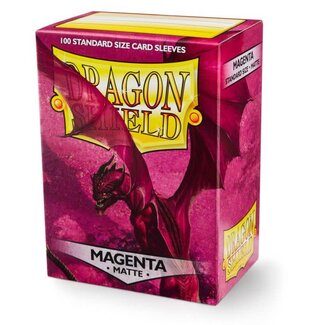 Dragon Shield Magenta Matte Sleeves (100 Standard Size Sleeves)