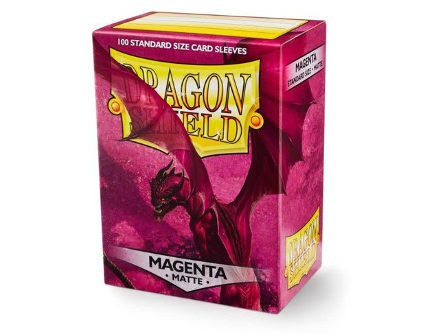 Dragon Shield Magenta Matte Sleeves (100 Standard Size Sleeves)
