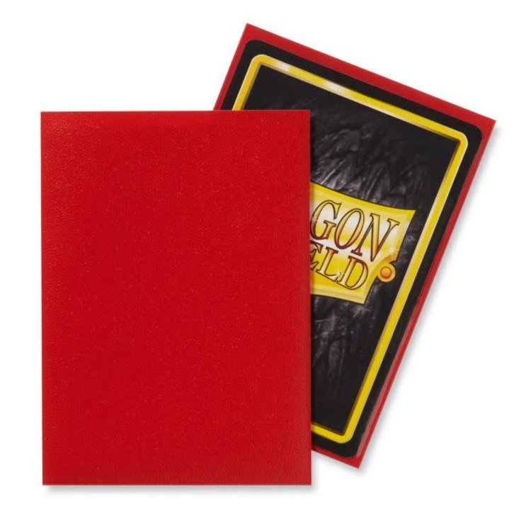 Dragon Shield Dragon Shield: Crimson Matte Sleeves (100 Standard Size Sleeves)