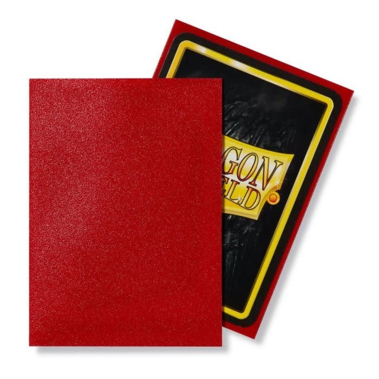 Dragon Shield Dragon Shield: Ruby Matte Sleeves (100 Standard Size Sleeves)