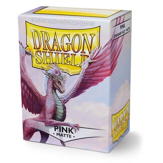 Dragon Shield Pink Matte Sleeves (100 Standard Size Sleeves)