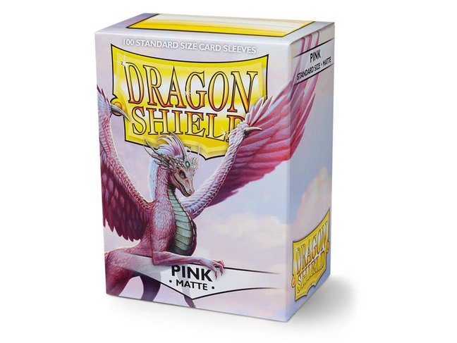 Dragon Shield Pink Matte Sleeves (100 Standard Size Sleeves)