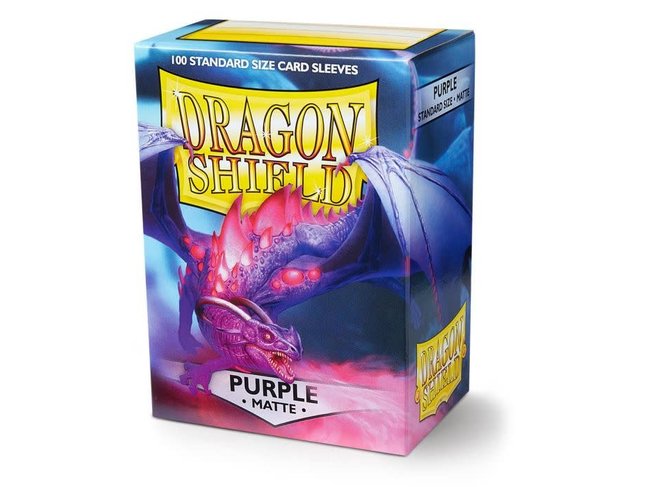 Dragon Shield Purple Matte Sleeves (100 Standard Size Sleeves)