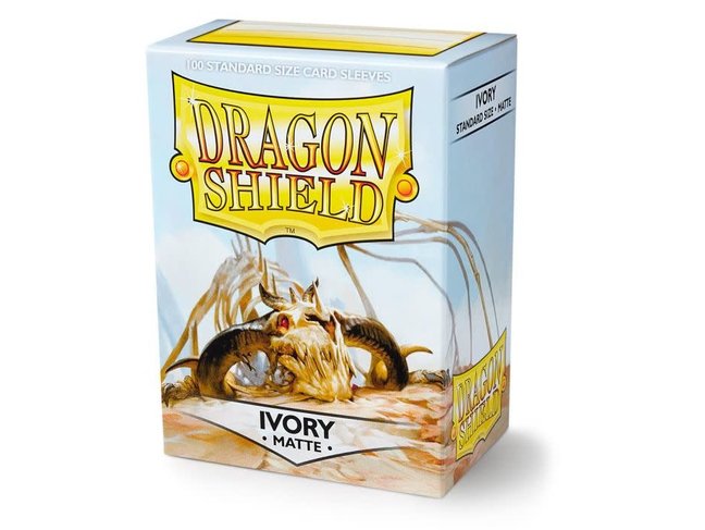 Dragon Shield Ivory Matte Sleeves (100 Standard Size Sleeves)